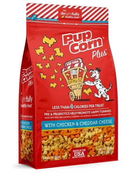 2/27 oz. Sunshine Mills Pupcorn Plus W/ Chicken & Cheddar - Treat